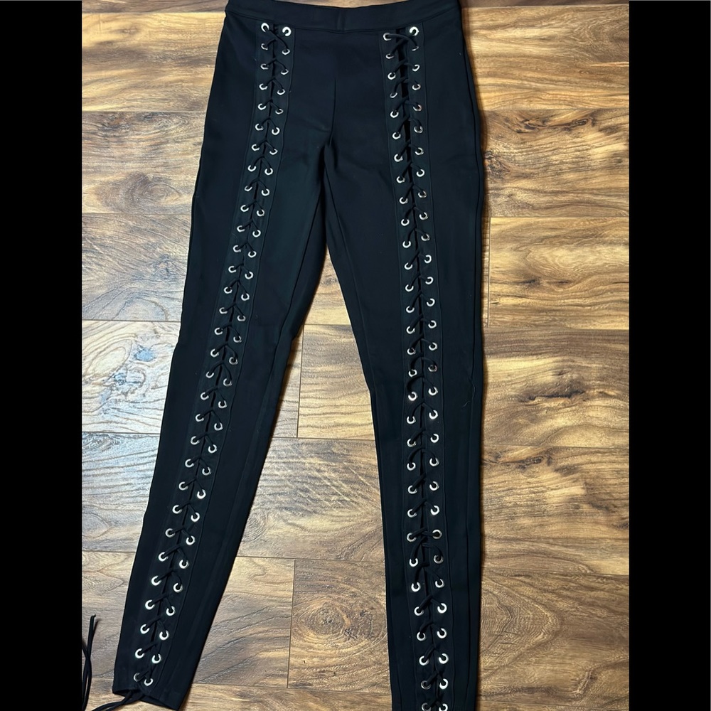 FASHION NOVA lace-up pants